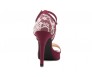 Abia Burgundy and White Lace Dinner Shoes